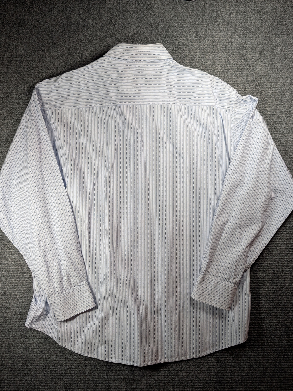 Bugatchi Light Blue Striped Dress Shirt - Picture 15 of 15